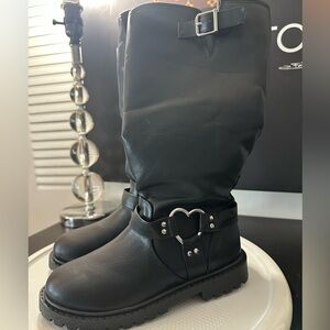 🆕Jellypop Kids Heart Faux Leather Boots